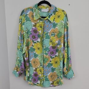 ASOS Floral Blouse in Multicolor